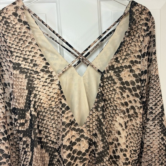 Show Me Your Mumu Joni Flow Snake Print Dress - Picture 9 of 12